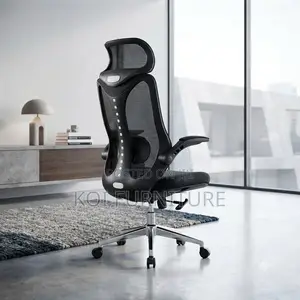 Office Chairs; Ergonomic Fabric Office Chair With Curved Backrest
