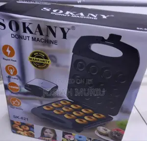 Sokany 1400w Electric Donut Machine With Non-Stick Plates