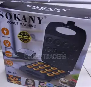 Sokany 1400w Electric Donut Machine With Non-Stick Plates
