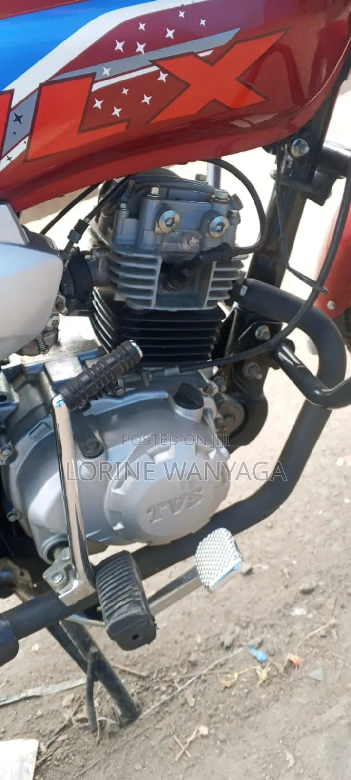 TVS HLX 125 2025 Red