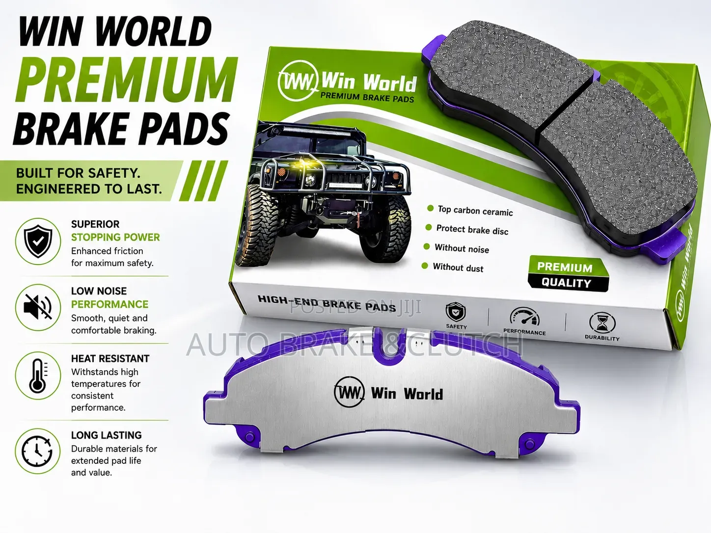 Brake Pad for Mitsubishi Canter Fuso Front