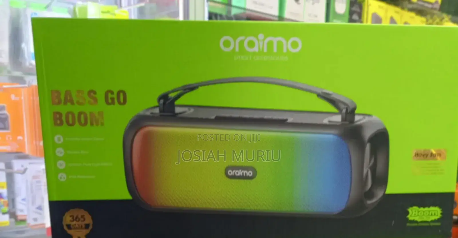 Oraimo Boom Pop Bass Go Bluetooth Speaker