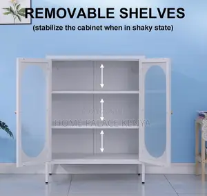 Storage Cabinet: Partitioned Sideboard Storage Cabinet