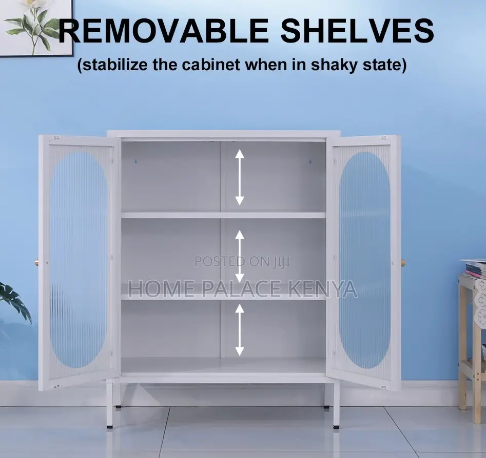 Storage Cabinet: Partitioned Sideboard Storage Cabinet