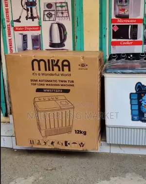 Mika Twin Tub Washing Machine, 12kg