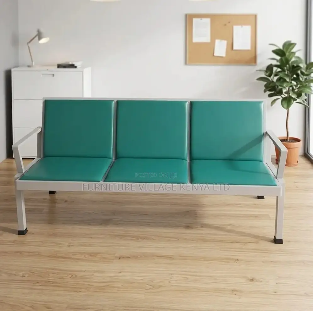 Green Heavy Duty Reception Bench