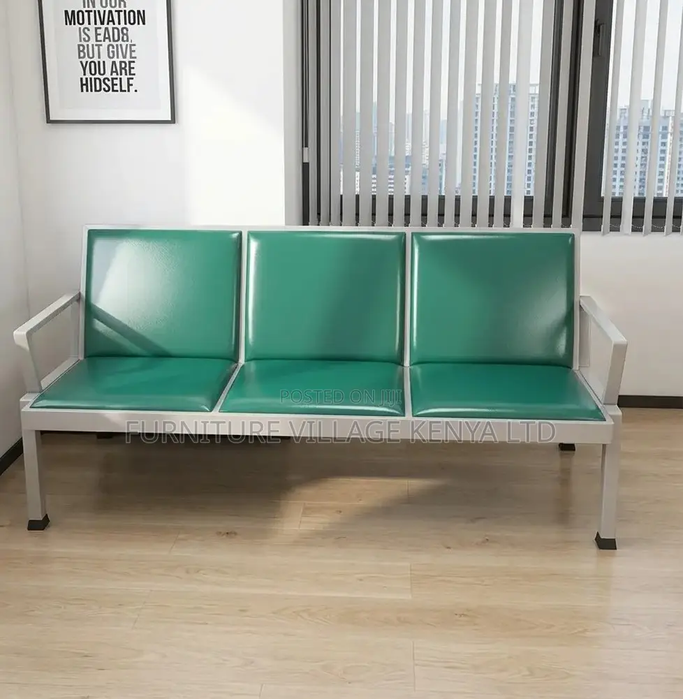 Green Heavy Duty Reception Bench