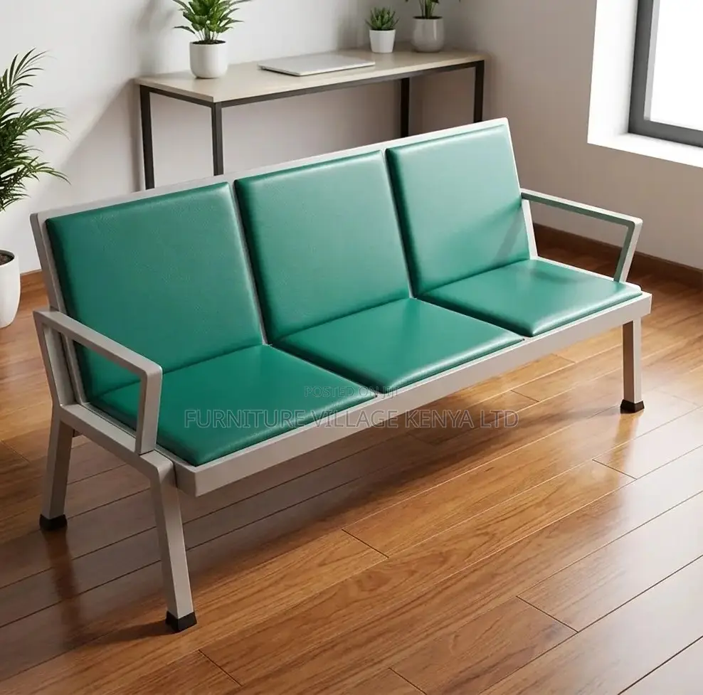 Green Heavy Duty Reception Bench