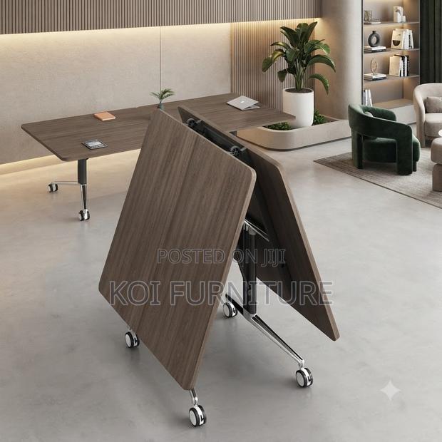 Boardroom Table; 2.4 Meters Long Foldable Institute Boardroom Table - main view