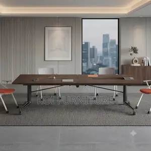 Boardroom Table; 2.4 Meters Long Foldable Institute Boardroom Table