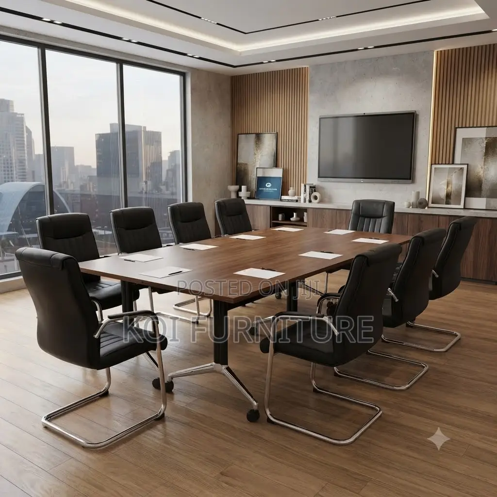 Boardroom Table; 2.4 Meters Long Foldable Institute Boardroom Table