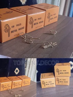 Gold Metallic Rails Hooks