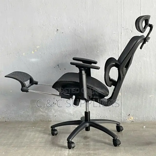 High Back Mesh Chair With Footrest
