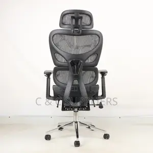High Back Mesh Chair With Footrest