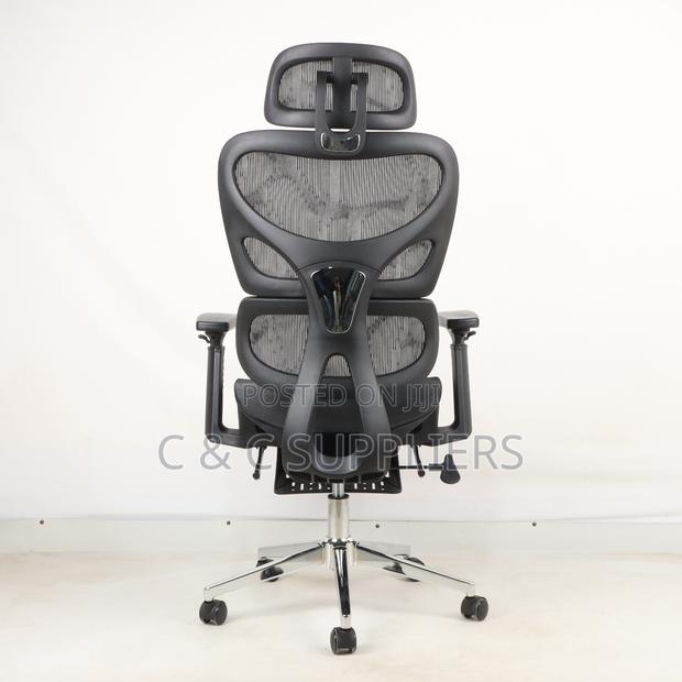 High Back Mesh Chair With Footrest - thumbnail 5