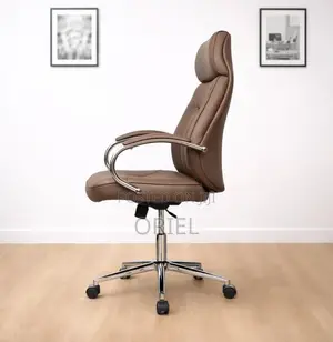 Office Chair : High-Back Brown Office Chair