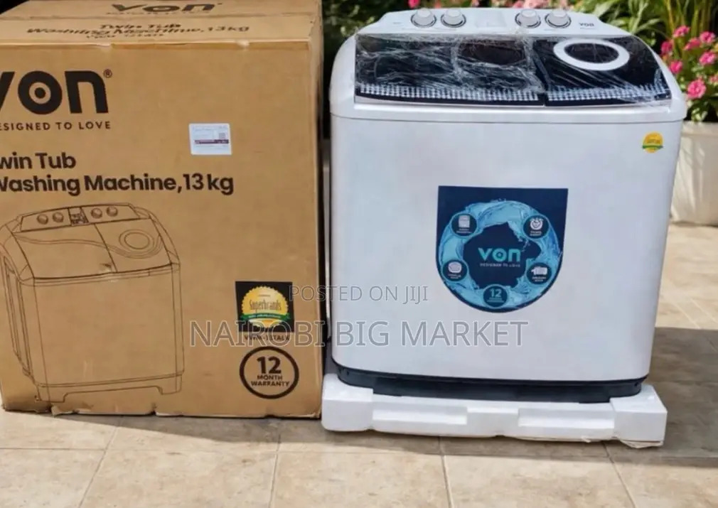 Von Twin Tab Washing Machine
