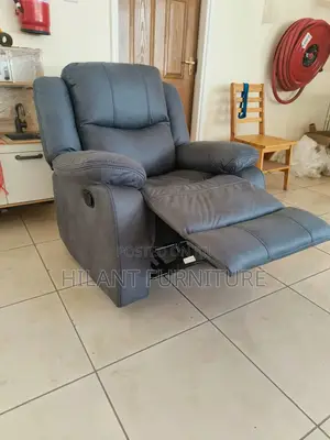 Grey One-Seater Recliner Sofa.