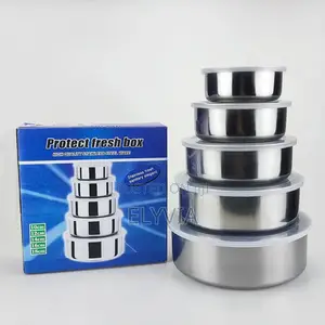 5 Set Stainless Storage Containers