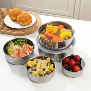 5 Set Stainless Storage Containers