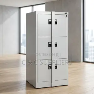 3-Drawer Locker Cabinet With Bar