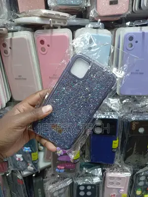 iPhone 11 Pro, Shimmering Dark Blue Crystals Cover