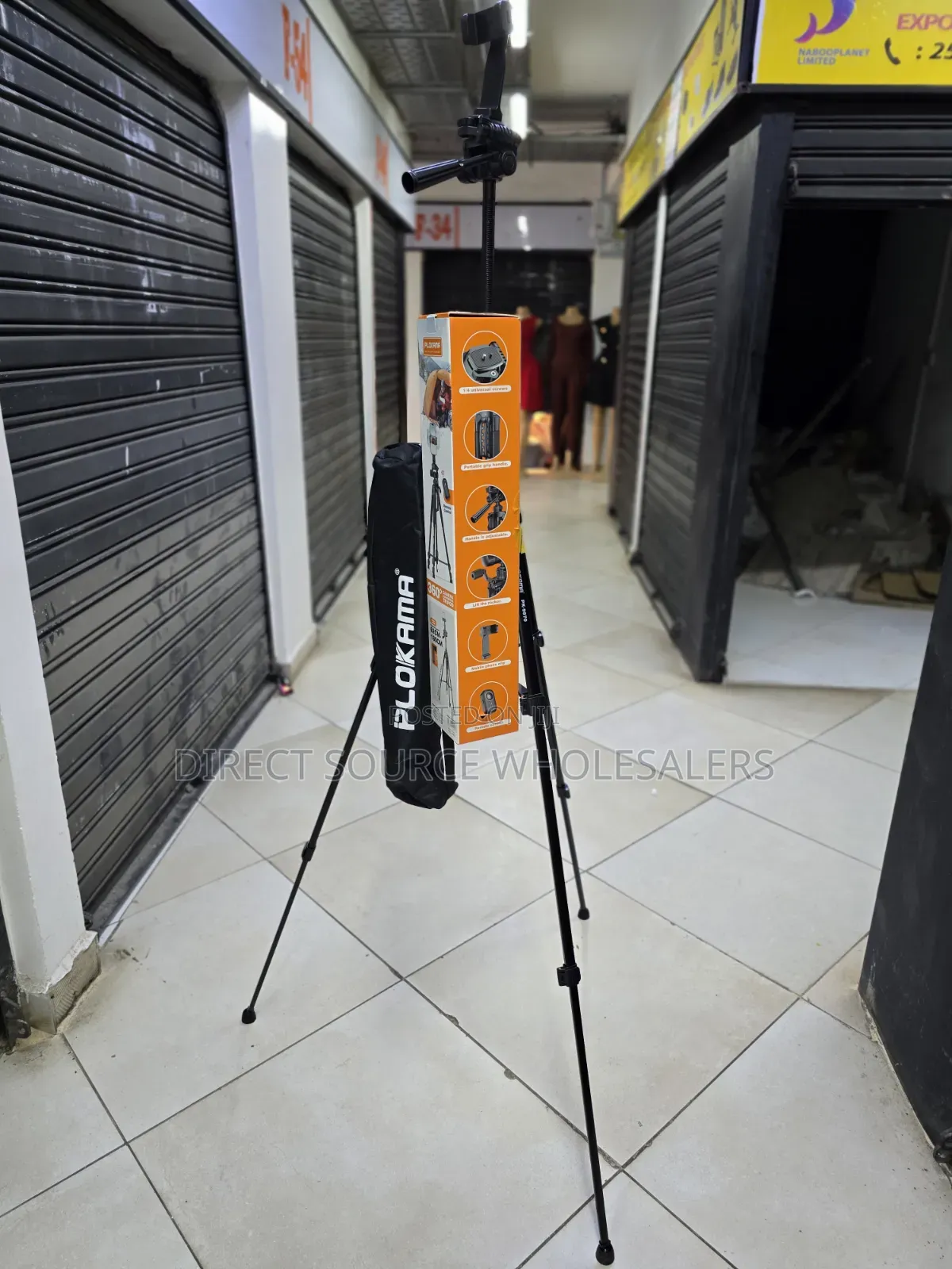 1.8m Plokama Camera Phone Tripod Stand | Remote Control Included
