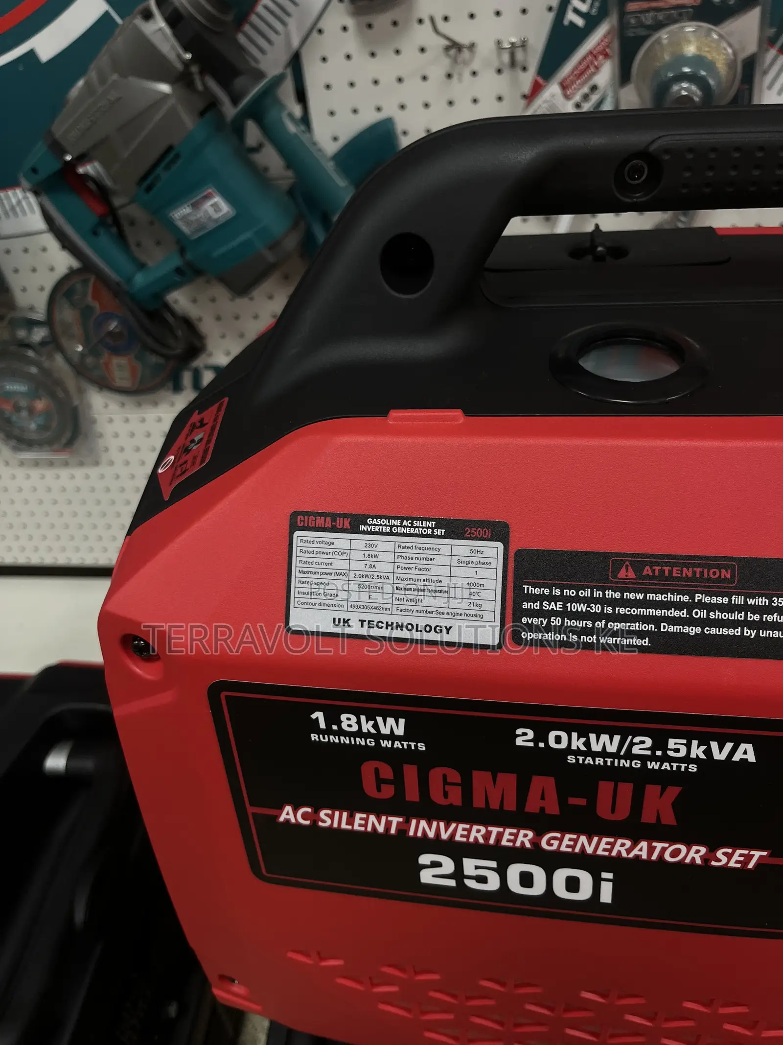 Cigma Uk 2500i 2.5kva Ac Silent Inverter Generator Set.