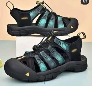 Black Keen Open Shoes