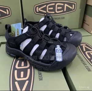 Black Keen Open Shoes