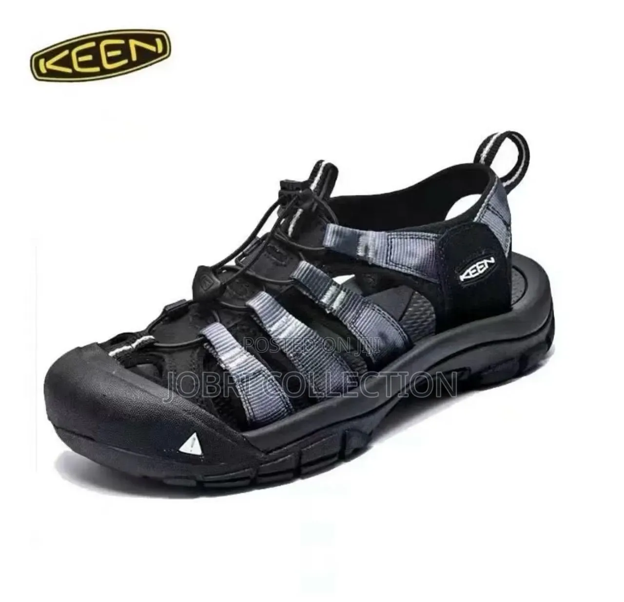 Black Keen Open Shoes
