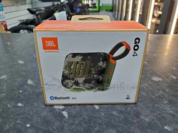 JBL Go 4 Original Waterproof Bluetooth Speaker, Big Bass, 7hr Play