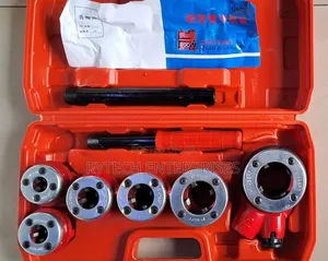 6pcs Ratchet Die Stock Threading Kit 1/2"-1 1/4"