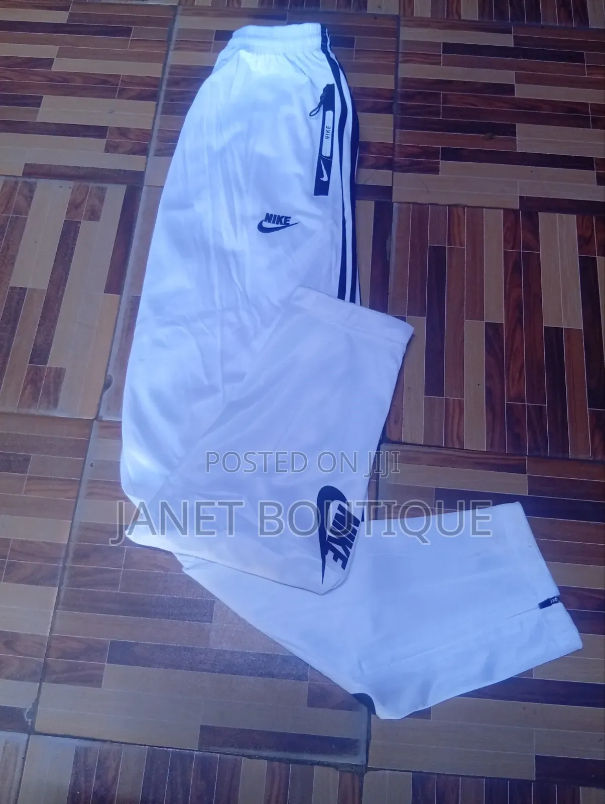 White Tracksuit With Black Detailing