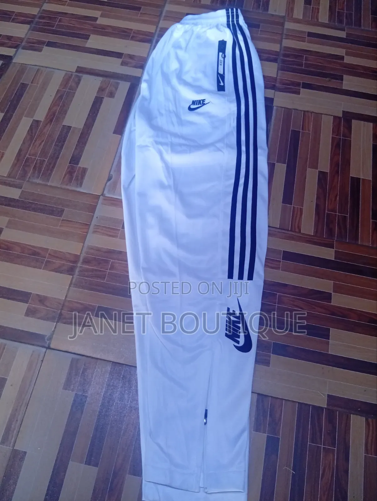 White Tracksuit With Black Detailing