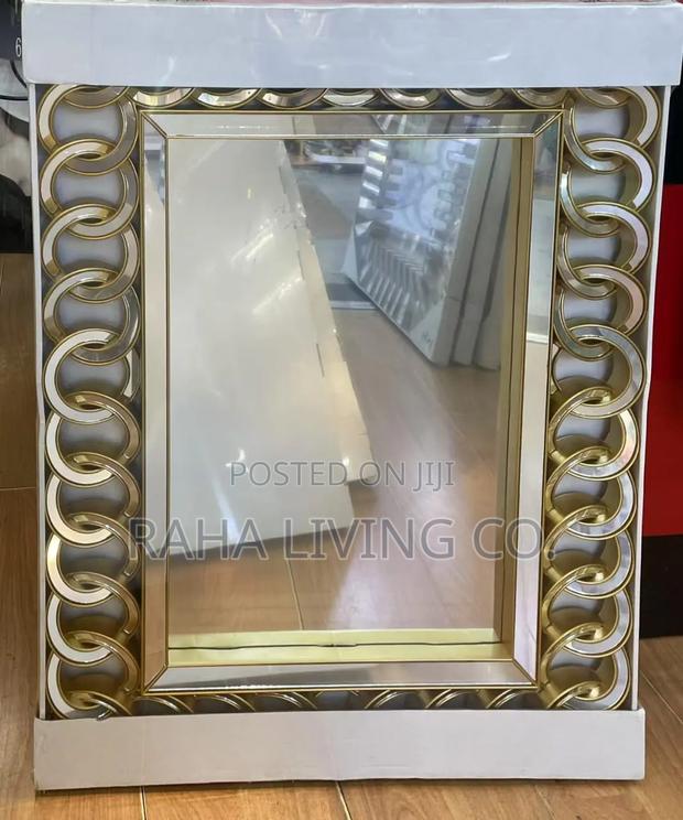 Luxury Decorative Gold Mirror | 80x60cm | Wall Mirror - thumbnail 3