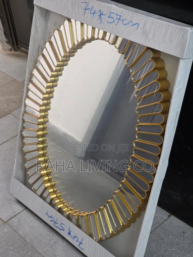 Luxury Decorative Gold Mirror | 80x60cm | Wall Mirror - thumbnail 7