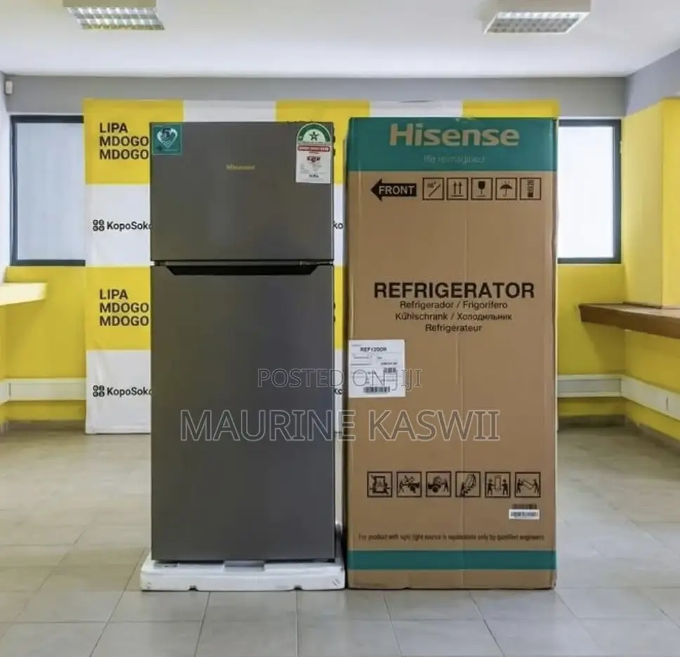 Hisense 120 Liters Double Door Fridge Top Freezer