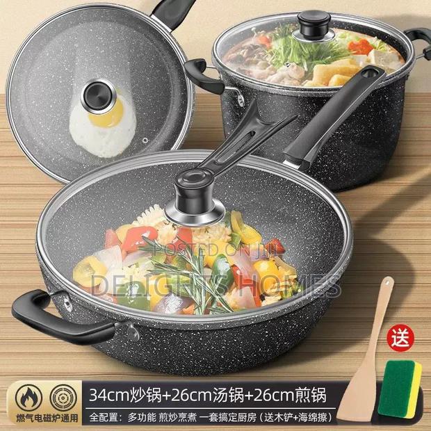 *Maifan Stone Soup Pot With Lid Non-Stick_cu - main view
