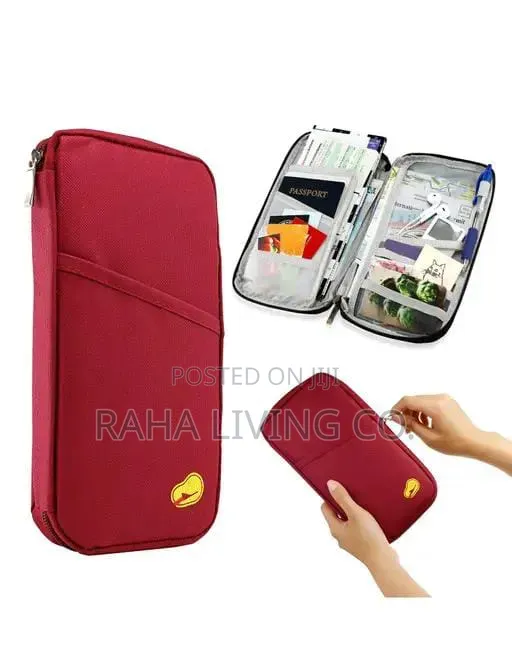 Multifunctional Travel Passport Document Organizer