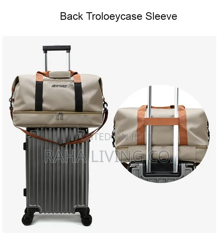 Fashion Travel Duffle Bag | Shoe Compartment | 46x25x28cm