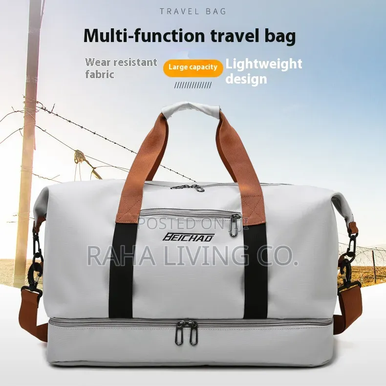 Fashion Travel Duffle Bag | Shoe Compartment | 46x25x28cm