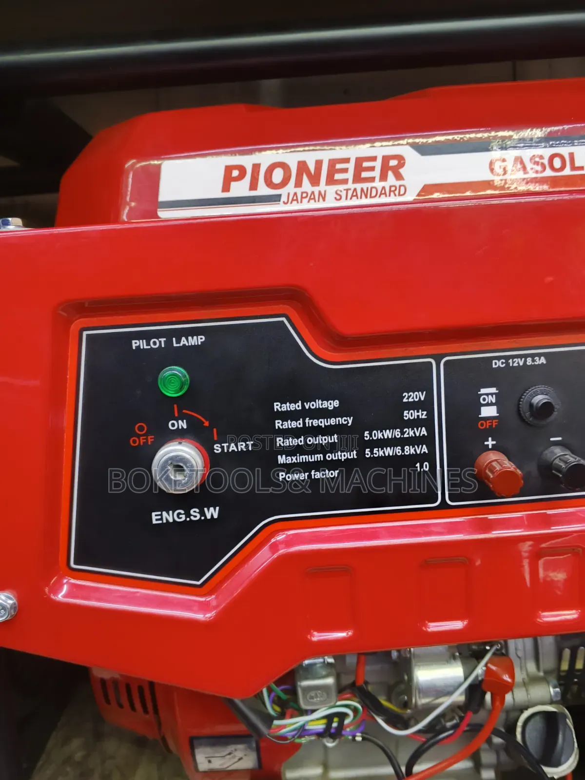 Pioneer 6.8kva Petrol Key Start Generator