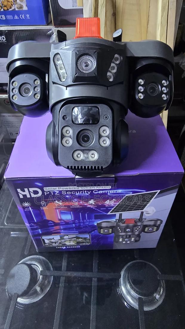 4g 3lens Solar CCTV Camera at Sh6499.