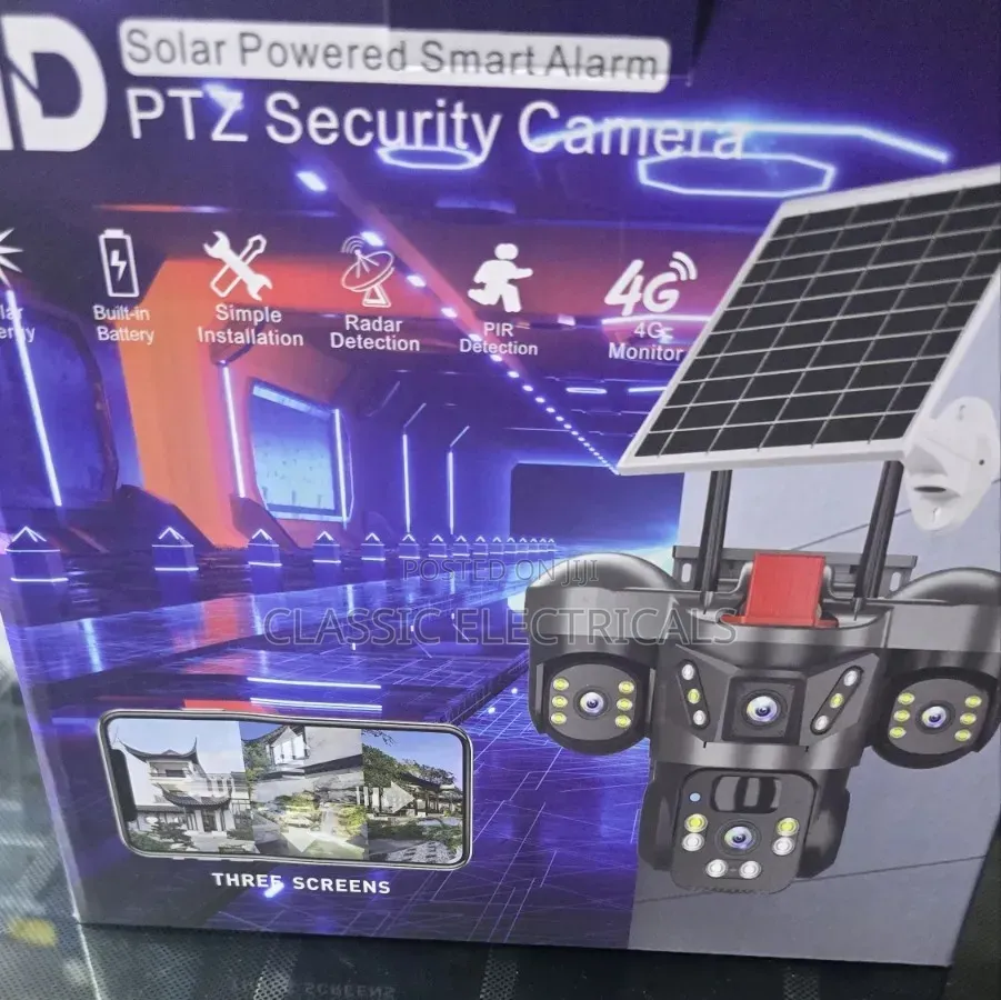 4g 3lens Solar CCTV Camera at Sh6499.