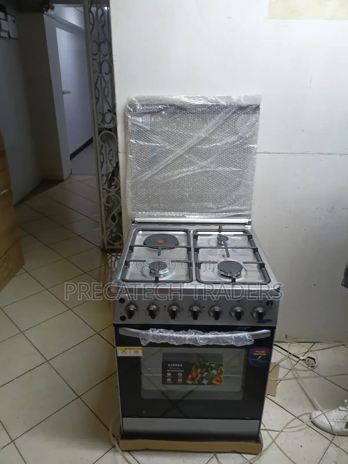 Ecomax 60x60 Standing Cooker – 3 Gas + 1 Electric