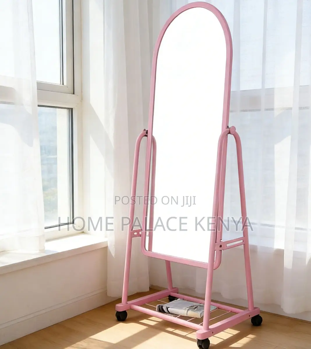 Dressing Mirror: Pink Dressing Corner Mirror for Girls