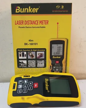 Laser Distance Meter, Up to 40 Meters. (Bunker Bk160101)