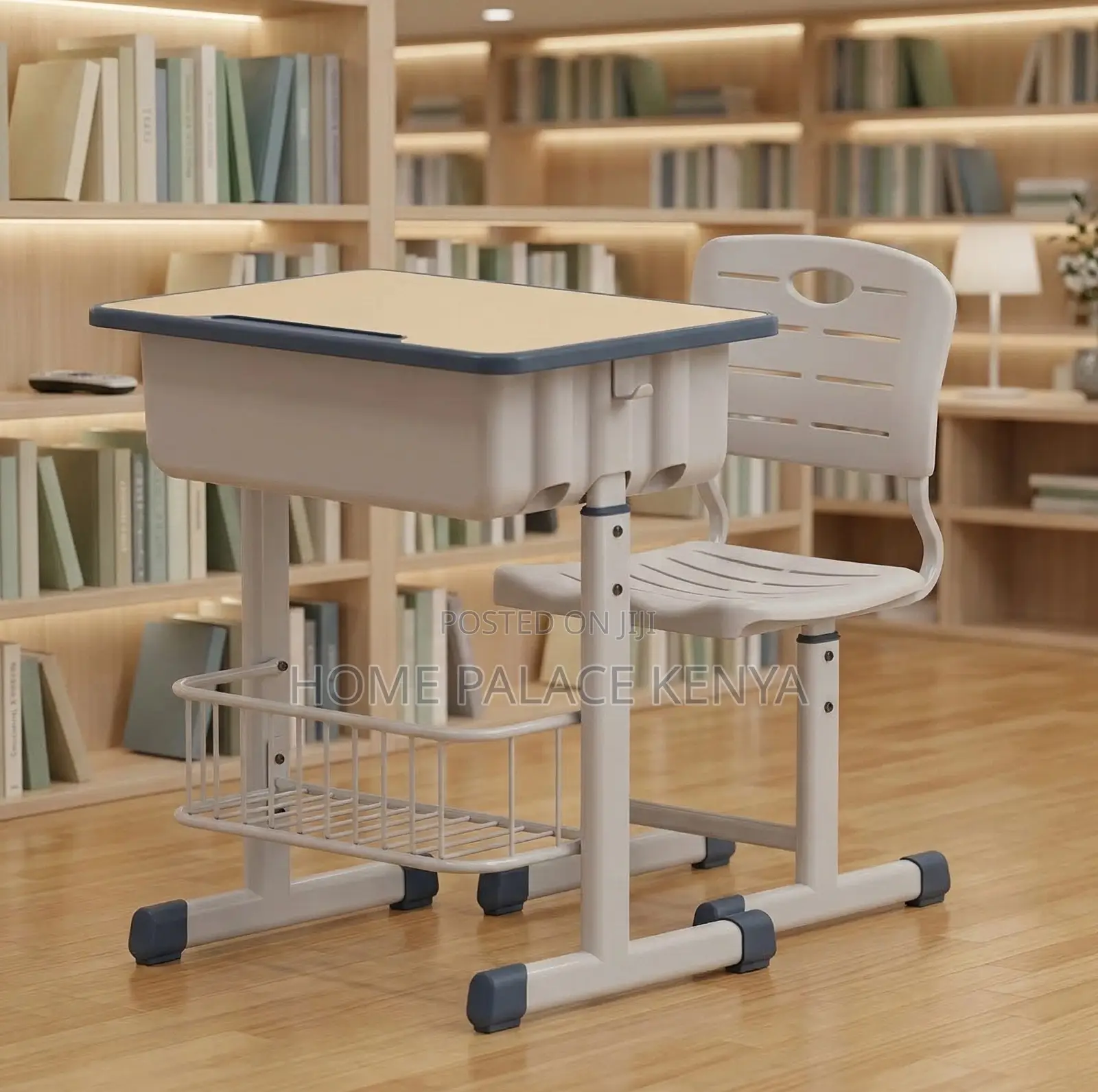 School Set: Adjustable School Set With Metal Book Box