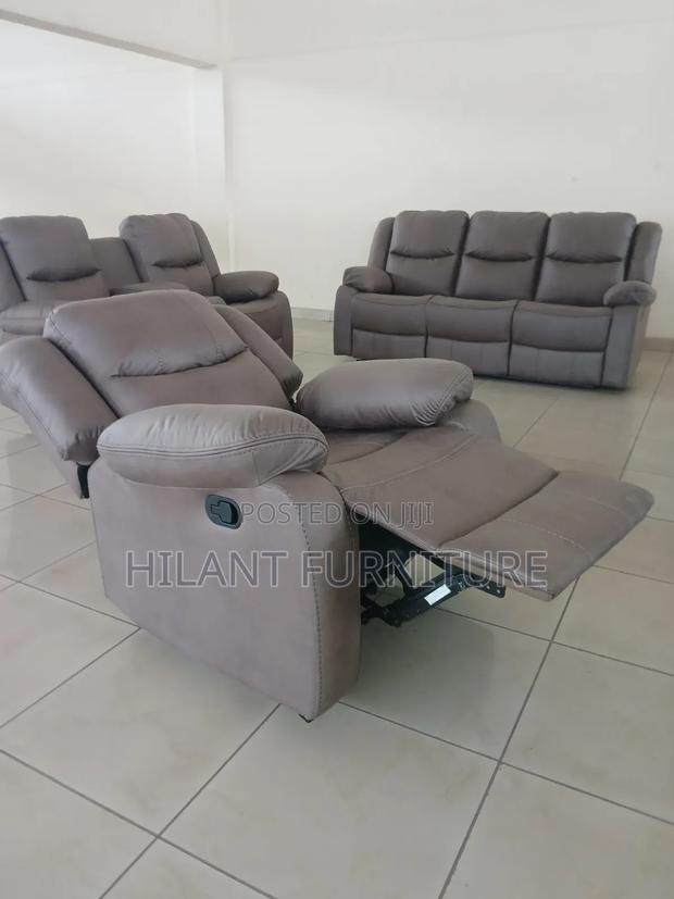 Brown Six-Seater Imported Recliner Sofa.